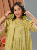 Oaks - Printed Pret Shirt Trouser Cambric Mehandi - 2 Piece