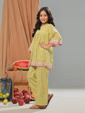 Oaks - Printed Pret Shirt Trouser Cambric Mehandi - 2 Piece