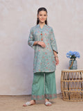 Oaks - Embroidered Pret Shirt & Trouser Masoori Lawn Green - 2 Piece
