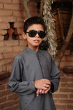 Mom4Little - Grey Kameez Shalwar Set