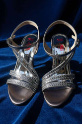 Milli Shoes - Fancy High Heels Sandals For Women - metallic Gray