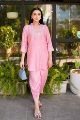Allure by IH - LESLIE - Pink Pastel - Raw Silk - 2 Piece