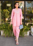 Allure by IH - LESLIE - Pink Pastel - Raw Silk - 2 Piece