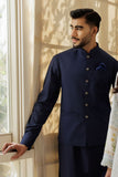 Deepak Perwani - jkt1508 & Kas911 - Navy Blue - 3 Piece