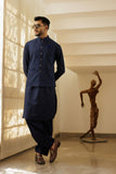 Deepak Perwani - jkt1508 & Kas911 - Navy Blue - 3 Piece