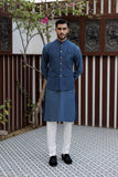 Deepak Perwani - jkt1510, Kur1383 & Pja23 - Navy Blue - 3 Piece