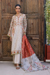 Deepak Perwani - KUD03 - Pure Silk - 3 Piece