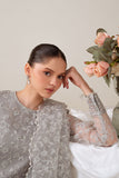 Cross Stitch - PEARL GRAY - Chiffon - 4 Piece - Unstitched