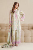 Cross Stitch - Garnet Tale Digital Print Lawn Unstitch Suit For Women - 3 Piece