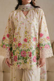 Cross Stitch - Petal Veil Digital Print Lawn Unstitch Suit For Women - 3 Piece
