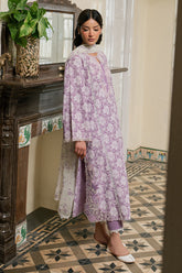 Cross Stitch - Lawn Lavender Muse Unstitch Suit For Women - 3 Piece