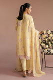 Cross Stitch - Sunset Garden Silk Suit For Women - Yellow - 2 Piece