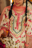 Hummingbirdspk - Rashk-e-Chaman - Floral Print Embellished Gharara Set 4 Piece