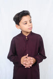 Mom4Little - Burgundy shalwar kameez set