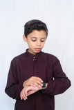 Mom4Little - Burgundy shalwar kameez set