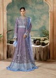Sara Jahan - Rang E Bahar Net Embroidered Suit For Women - Mauve - 3 Piece