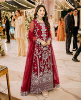 Mina Muse Pulse Suit Deep Red 3 Piece