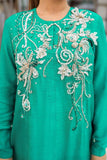 Malook - Azmaray - Green -Raw Silk - 2 Piece - Studio by TCS