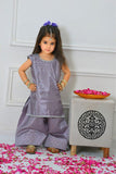 Mom4little - Lavender Katan Farshi shalwar set - 2 Piece