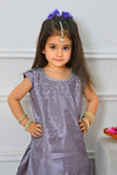 Mom4little - Lavender Katan Farshi shalwar set - 2 Piece