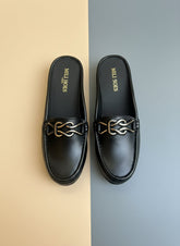Milli Shoes - Dress Mule With Buckle Black Mule For Women