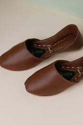 JootiShooti - Dark Brown Nawabi Khussa - Shoes