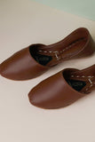 JootiShooti - Dark Brown Nawabi Khussa - Shoes