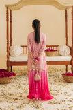 Hummingbirdspk - Kamal Phool Pink & Gold Tilla Work Dress