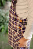 Hummingbirdspk - Purple Tartan Print Flannel Tunic - 1 piece