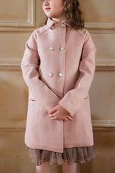 Hummingbirdspk - Blush Pink Wool Coat - 1 piece