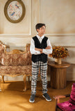 Hummingbirdspk - Black & White Checkered Formal Pants - 1 Piece