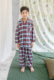 Hummingbirdspk - Flannel Night cotton Suit 2 Piece
