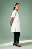 FOZIA KHALID - Polka Dot Statement Kurta - Printed Cotton - 1 Piece
