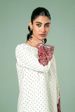 FOZIA KHALID - Polka Dot Statement Kurta - Printed Cotton - 1 Piece