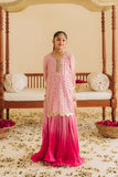 Hummingbirdspk - Kamal Phool Pink & Gold Tilla Work Dress