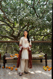 Omal by Komal - Surkhab Khaddar Suit For Women - Off White - 3 Piece