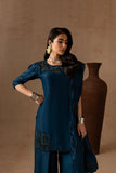 Maria Osama Khan - Royal Sapphire - TELL - RAWSILK & Organza - 3 Piece