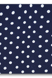 Black Wolf - BLUE SMALL POLKA DOTS SILK ASCOT - 1 Piece