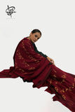 Maraasim - Dast e sabah - MA007 - Maroon - Pashmina - Shawl