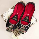 JootiShooti - Ombre Oasis Black Khussa For Women