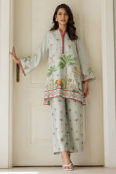 Deepak Perwani - Tropical - Korean Silk - 2 piece