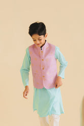Hummingbirdspk - Lavender & Gold Jacquard Waistcoat - 1 piece