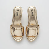 Milli Shoes - Golden Wedge Heels