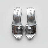 Milli Shoes - silver Wedge Heels