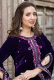 Omal by Komal - Phulkari - Purple - Velvet & Organza - 3 Piece
