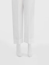 Oaks - Women White Cambric Trouser - 1 Piece