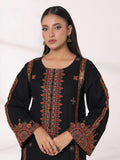 Oaks - Embroidered Khaddar Black Pret Suit For Women - 2 Piece