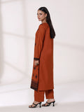 Oaks - Embroidered Khaddar Orange Pret Suit For Women - 2 Piece