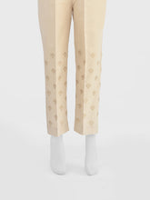 Oaks - Women Beige Cotton Silk Embroidered Trouser - 1 Piece