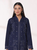 Oaks - Embroidered Khaddar Blue Pret Suit For Women - 2 Piece